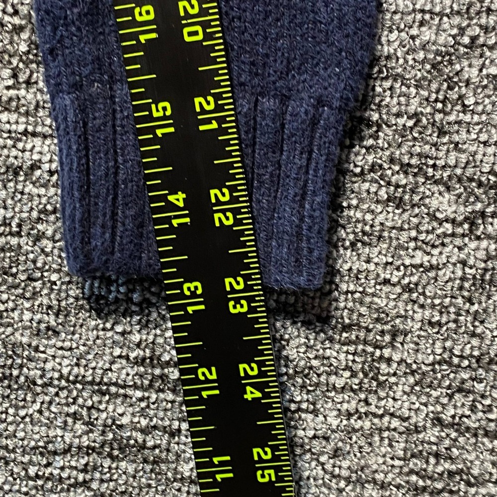 Polo Ralph Lauren Polo Bear Sweater Womens Small Navy Blue Cotton Linen Knit RL - Picture 7 of 12